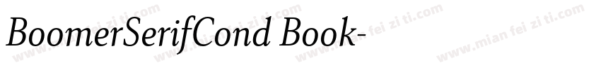 BoomerSerifCond Book字体转换